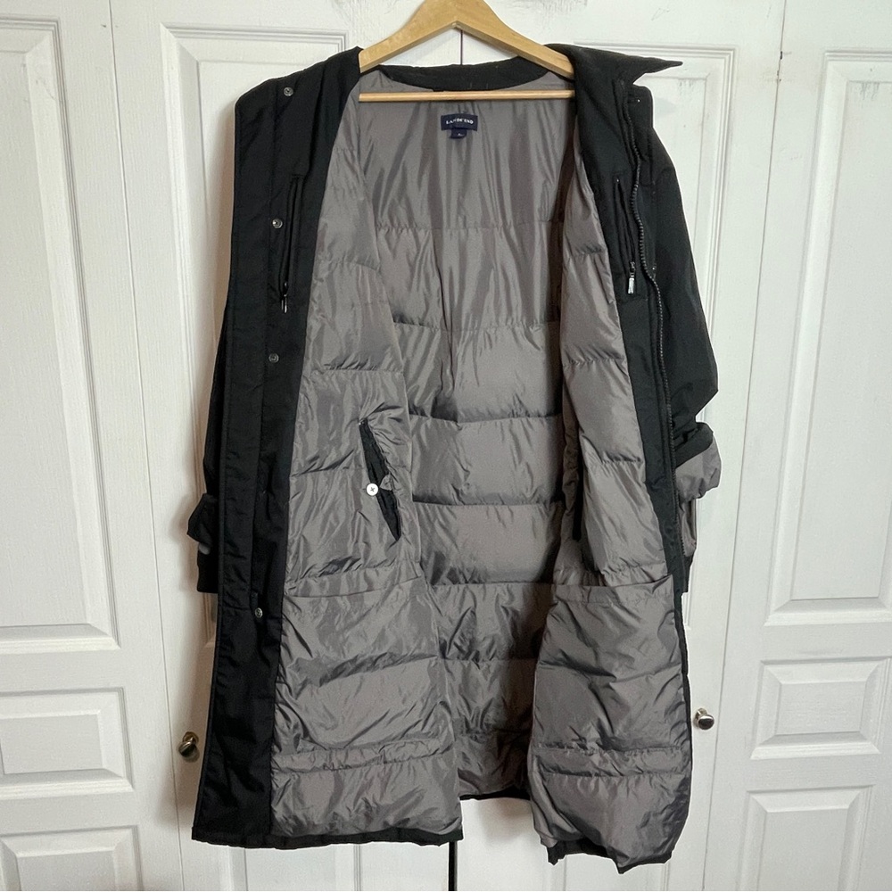 LANDS’ END Full Length Down Filled Coat SIZE LARGE